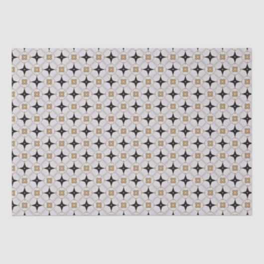 Elegant Nautical Navy and White Tissuepapier (Voorkant)