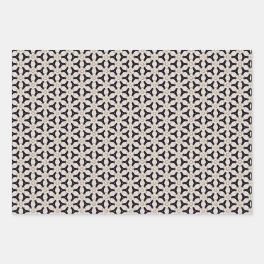 Elegant Nautical Navy and White Wrapping Paper Set (Voorkant 3)