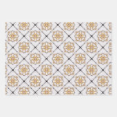 Elegant Nautical Navy and White Wrapping Paper Set (Voorkant 2)