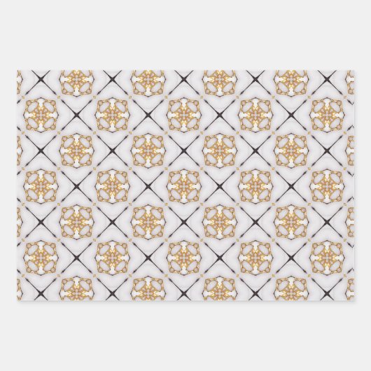 Elegant Nautical Navy and White Wrapping Paper Set (Voorkant 2)