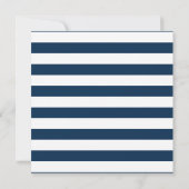 Elegant Nautical Navy en Gold Anker Baby shower Kaart (Achterkant)