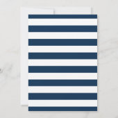 Elegant Nautical Navy en Gold Boy Baby shower Kaart (Achterkant)