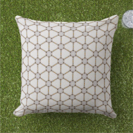 Elegant Nautical Navy Gold en White Design Buitenkussen