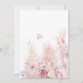 Elegant Nautical Underwater Verloving Kaart (Achterkant)