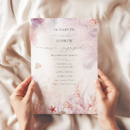 Elegant Nautical Underwater Verloving Kaart