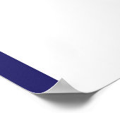 Elegant Nautical Wedding Navy Stripes Seat Chart Poster (Hoek)