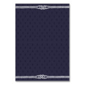 Elegant Nautical Wedding Place Cards Blue Anchors Kaart (Achterkant)