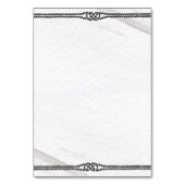Elegant Nautical Wedding Place Cards Gray White Kaart (Achterkant)