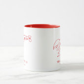 Elegant nautisch blauw kreeft / zeevruchten restau mok (Midden)