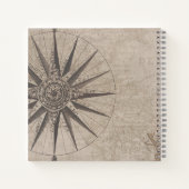 Elegant nautisch ivoor bruiloft gastenboek notitieboek (Achterkant)