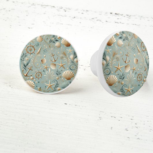 Elegant nautisch keramische knop