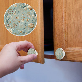 Elegant nautisch keramische knop