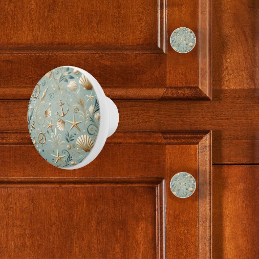 Elegant nautisch keramische knop