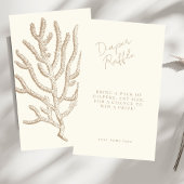 Elegant nautisch natuurlijk  Baby shower Informatiekaartje