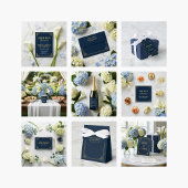 Elegant Navy 80ste verjaardag Cadeaupapier