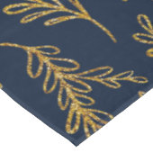 Elegant Navy and Gold Floral Sprig Table Cloth Tafelkleed (Gekanteld)