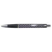 Elegant Navy and Gold Geometric Tile Pattern Pen (Achterkant)