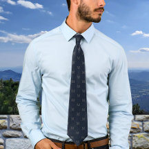 Elegant Navy blauw grijs monogram gepersonaliseerd