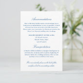 Elegant Navy Blue Accommodaties Transport QR Informatiekaartje (Staand voorkant)