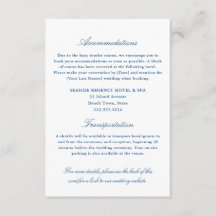Elegant Navy Blue Accommodaties Transport QR