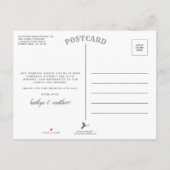 Elegant Navy Blue Agate Wedding Bedankt Aankondigingskaart (Achterkant)