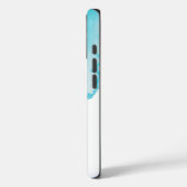 Elegant Navy Blue Aqua Waterverf Case-Mate iPhone Case (Achterkant / Links)