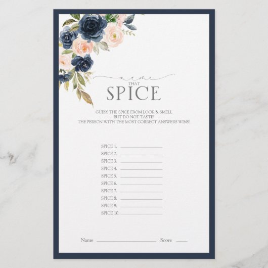 Elegant Navy Blue Blush Pink Vrijgezellenfeest Gam (Voorkant)