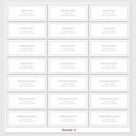 Elegant Navy Blue Classic Script Guest Address Sticker