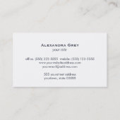 Elegant  Navy Blue en Gold Designer Visitekaartje (Achterkant)