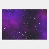 Elegant navy Blue en paarse melkwegstelsel Inpakpapier Vel (Voorkant 2)