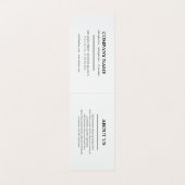 Elegant Navy Blue Faux Gold Uw Logo Label ophangen Visitekaartje (Binnenkant ongevouwen)