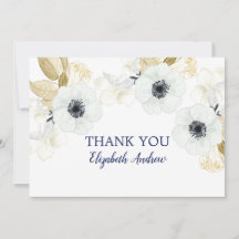 Elegant Navy Blue Floral Bat Mitzvah