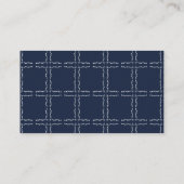 Elegant Navy Blue Floral Roos Wedding RSVP Informatiekaartje (Achterkant)