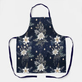 Elegant Navy Blue Floral Schort (Voorkant)