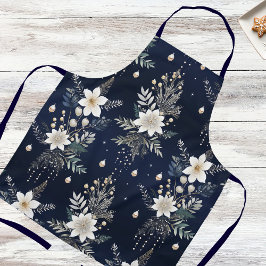 Elegant Navy Blue Floral Schort