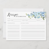 Elegant Navy Blue Floral Waterverf Vrijgezellenfee (Voorkant)