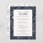 Elegant Navy Blue Floral Wedding Rehearsal Dinner Kaart<br><div class="desc">Maak kennis met onze elegante marinier Blue Floral Line Art Wedding Rehearsal Dinner Invitation! Deze mooie uitnodiging is uitgerust met moderne, met handschrift geschreven kalligrafie en kunstschilderachtige florale lijnkunst. Ideaal voor koppels die op zoek zijn naar een stijlvolle en moderne manier om hun gasten uit te nodigen voor hun repetitieve...</div>