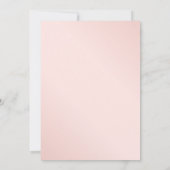 Elegant Navy Blue Gold Blush Engagement Party Kaart (Achterkant)