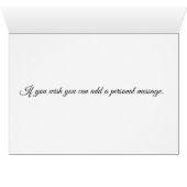 Elegant Navy Blue Gold Hartelijk dank voor uw trou (Binnen Horizontaal (Onder))