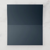 Elegant Navy Blue Gold Marble Wedding Plaatskaartje (Binnenkant ongevouwen)