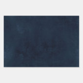 Elegant Navy Blue Gold Metallic Art Deco Inpakpapier Vel (Voorkant 3)