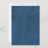 Elegant Navy Blue & Gold Script 1st Heilige Commun Kaart (Achterkant)