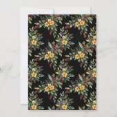 Elegant Navy Blue & Gold Simple 4 Multi Photos Feestdagenkaart (Achterkant)