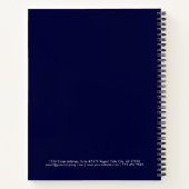 Elegant Navy Blue Juridisch Thema Notitieboek (Achterkant)