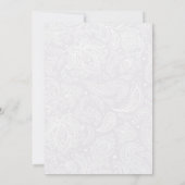 Elegant Navy Blue met Flowers Gold Trunk Party Kaart (Achterkant)