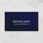 Elegant Navy Blue Metallic Professional Visitekaartje (Voorkant)