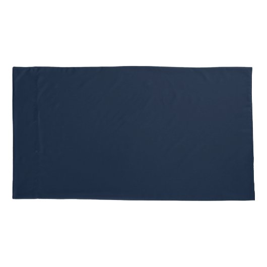 Elegant Navy Blue Monogram met wit Lijst Kussensloop (Achterkant-Links)