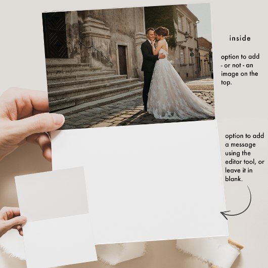 Elegant Navy Blue Monogram, Waterverf bruiloft Bedankkaart