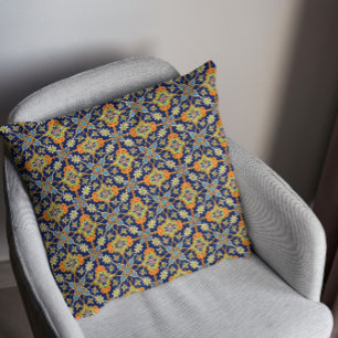 Elegant Navy Blue Oranje American MoJo Pillow Kussen