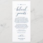 Elegant Navy Blue, plaats-instelling Dank je kaart (Voorkant)